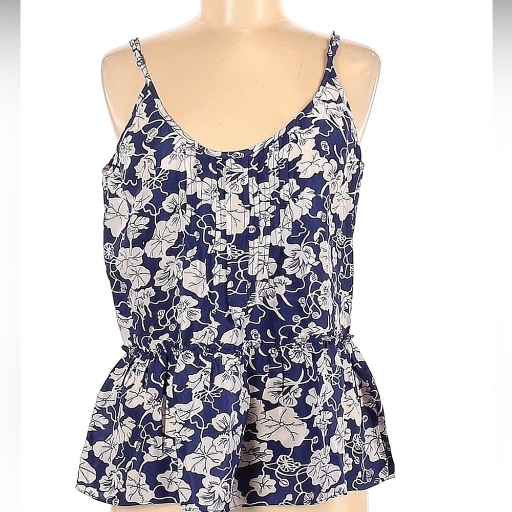 Beautiful Designer Calypso St. Barth Silk Top Size Medium